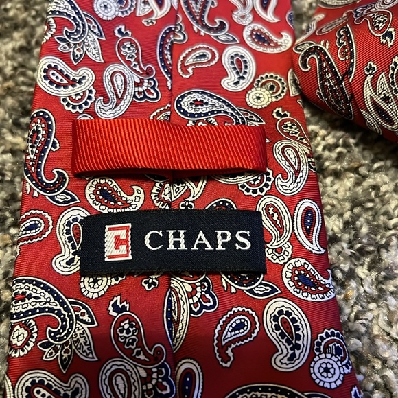 CHAPS paisley 100% silk tie - Picture 4 of 4